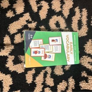 Early Vocabulary Sign Language Cards